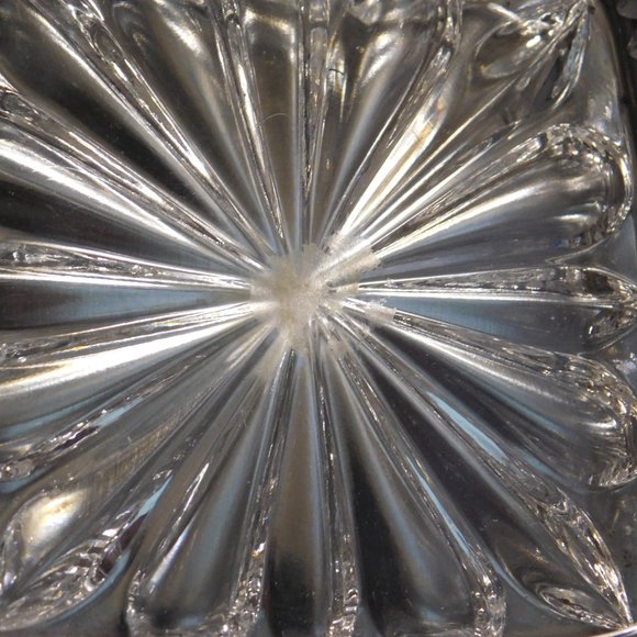 Vintage Demeyere Crystal Glass Sugar Bowl with Lid Belgium - Picture 8 of 14